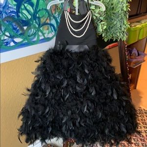 Girls black formal dress